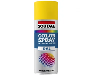 Soudal Color Spray high-quality acrylic spray paint.