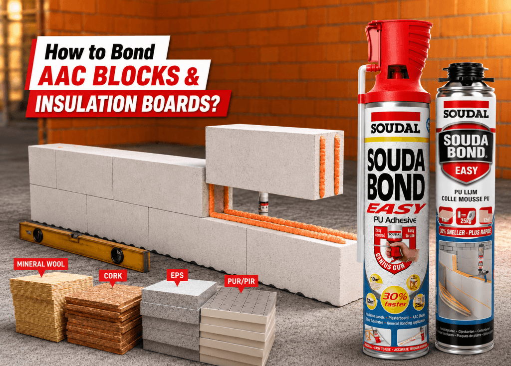 How to Bond AAC Blocks & Insulation Boards?​