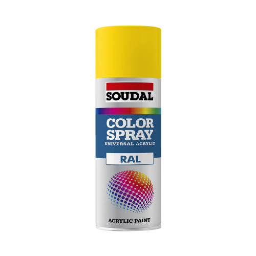Soudal Color Spray high-quality acrylic spray paint.